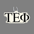 Paper Air Freshener W/ Tab - Greek Letters: Tau Epsilon Phi